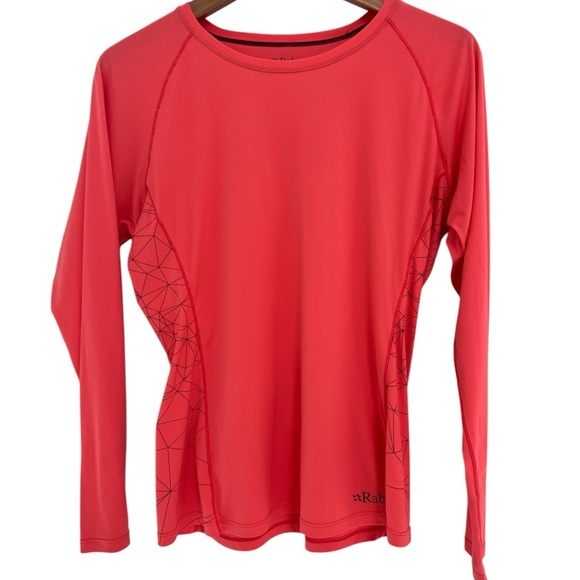 Rab Women’s Orange Red Long Sleeve Shirt Size Large - Picture 1 of 5